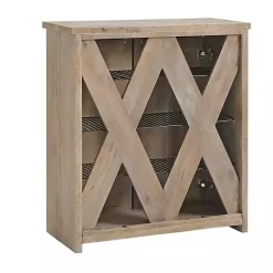 Kirklands Home Entryway Furniture|Natural Mango Wood Shoe Cubbie