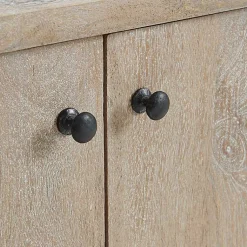 Kirklands Home Entryway Furniture|Natural Mango Wood Shoe Cubbie