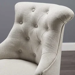 Kirklands Home Office Furniture|Natural Miller Tufted Office Chair Tan