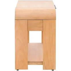 Kirklands Home Nightstands|Natural Modern Curve Nightsd Tan