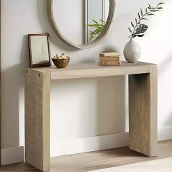 Kirklands Home Console Tables|Natural Monterey Console Table Tan