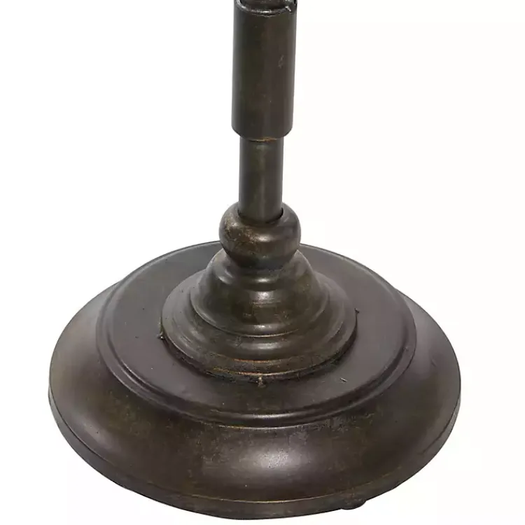 Kirklands Home Accent & End Tables|Natural Pine and Gray Metal Accent Table, 21 in.