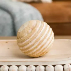 Best Natural Pine Wood Orb Bowl Filler