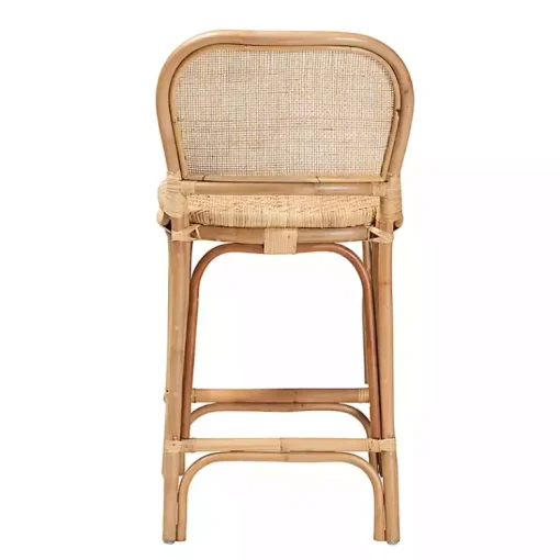Kirklands Home Bar Stools & Counter Height Stools|Natural Rat Adrena Counter Stool Tan