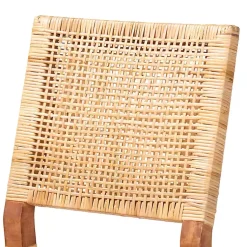 Kirklands Home Bar Stools & Counter Height Stools|Natural Rat and Wood Counter Stool Tan