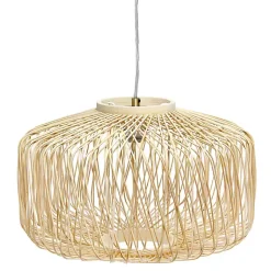 Kirklands Home Chandeliers & Pendant Lighting|Natural Rat Geometric Pendant Light Tan