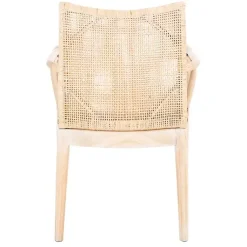 Kirklands Home Accent Chairs|Natural Rattan Gianna Accent Chair White