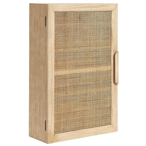 Kirklands Home Wall Storage|Natural Rattan Wall Cabinet