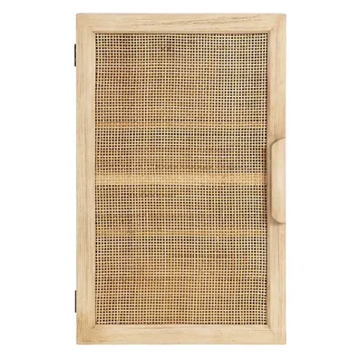 Kirklands Home Wall Storage|Natural Rattan Wall Cabinet