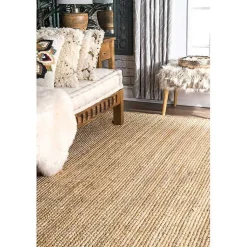 Kirklands Home Area Rugs|Natural Reno Woven Area Rug, 4x6 Tan