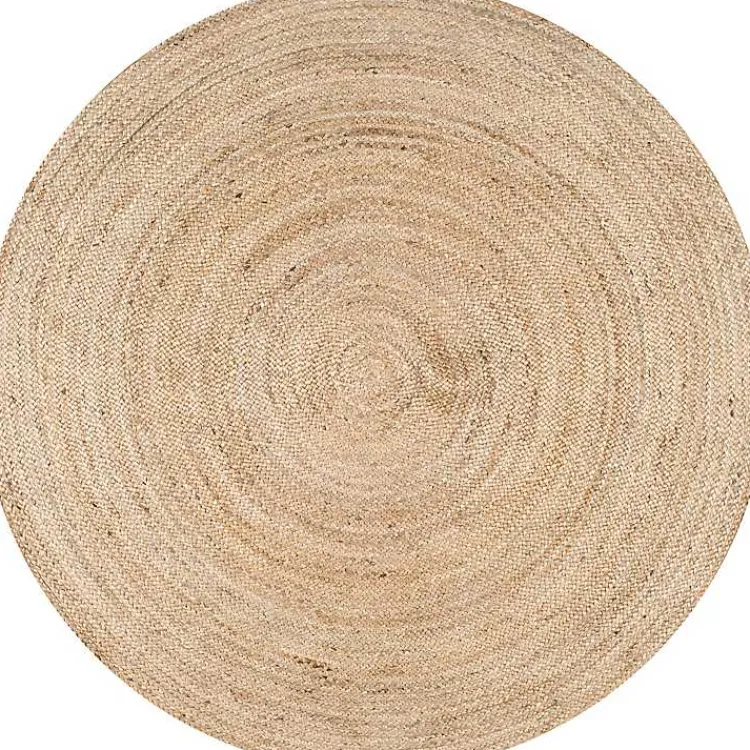 Kirklands Home Area Rugs|Natural Reno Woven Round Area Rug, 4 ft. Tan