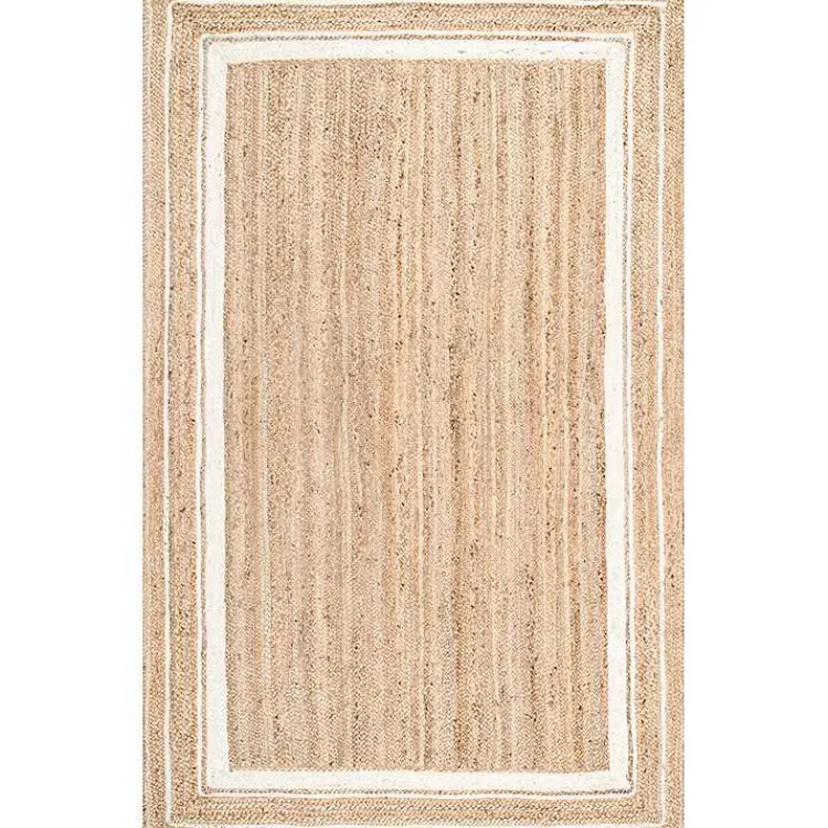 Kirklands Home Area Rugs|Natural Renwick Braided Border Area Rug, 5x8
