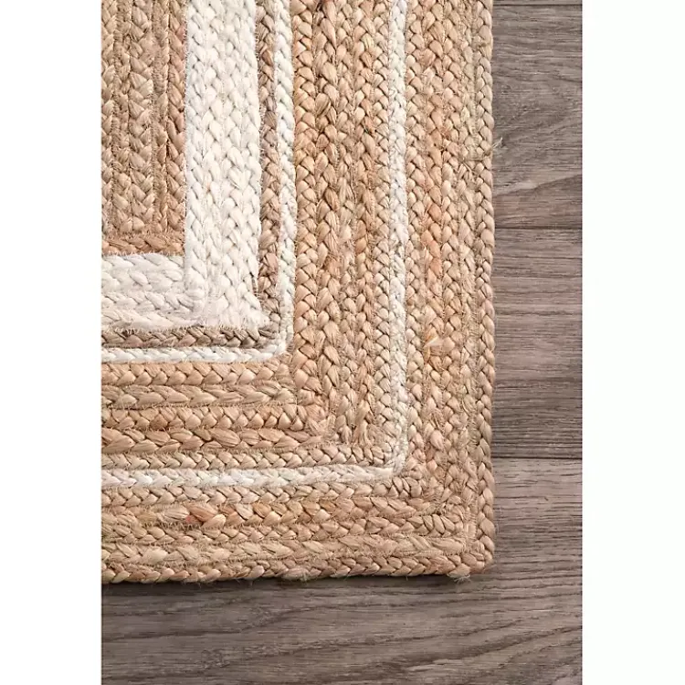 Kirklands Home Area Rugs|Natural Renwick Braided Border Area Rug, 5x8