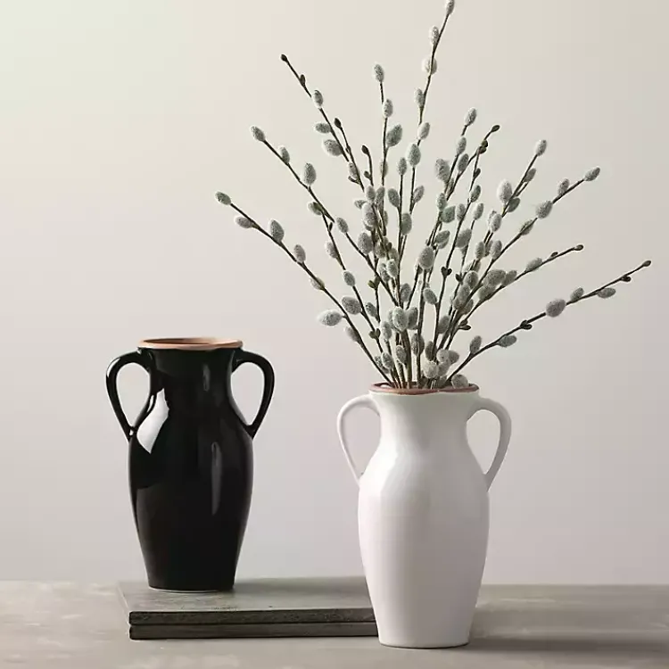 Natural Rimmed Onyx Urn Vase Vases