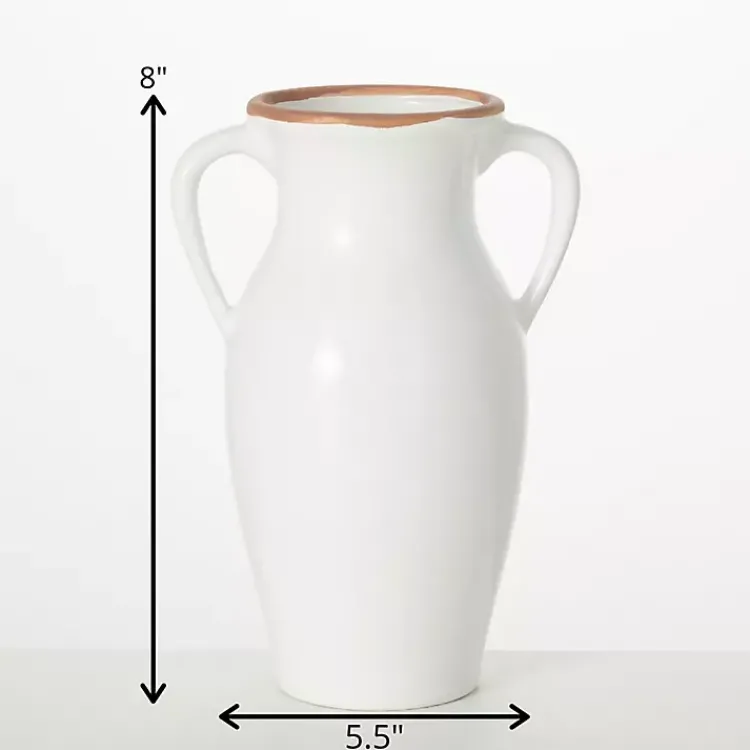 Online Natural Rimmed Urn Vase Vases