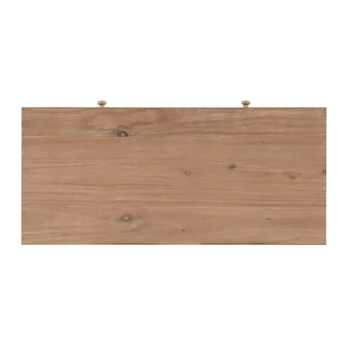 Kirklands Home Office Furniture|Natural Ripples 2-Drawer Wood Desk Brown
