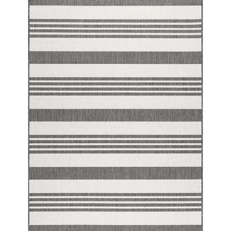 Kirklands Home Outdoor Rugs|Natural Robin Stripe Outdoor Rug, 5x7 Tan