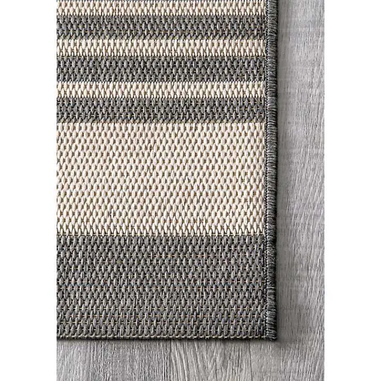Kirklands Home Outdoor Rugs|Natural Robin Stripe Outdoor Rug, 5x7 Tan