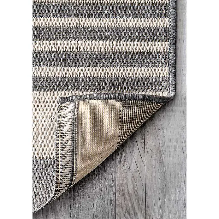Kirklands Home Outdoor Rugs|Natural Robin Stripe Outdoor Area Rug, 6x9