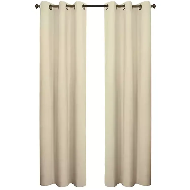Kirklands Home Curtains & Drapes|Natural Room Darkening Curtain Panel Set, 72 in. Tan