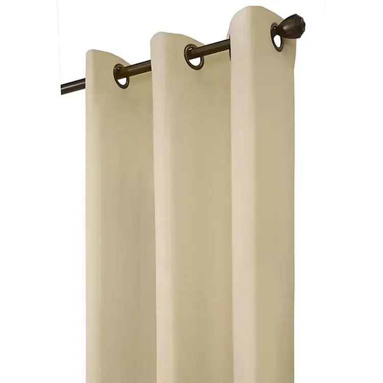 Kirklands Home Curtains & Drapes|Natural Room Darkening Curtain Panel Set, 72 in. Tan