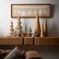 Hot Natural Rope Tabletop Christmas Trees, Set of 3 Christmas Decorations