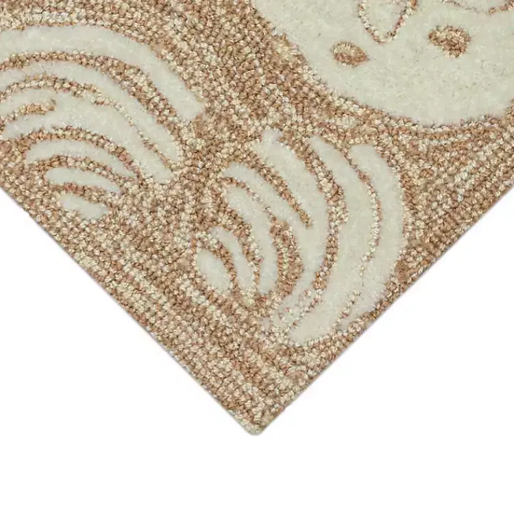 Kirklands Home Outdoor Rugs|Natural Sand Dollar Outdoor Accent Rug