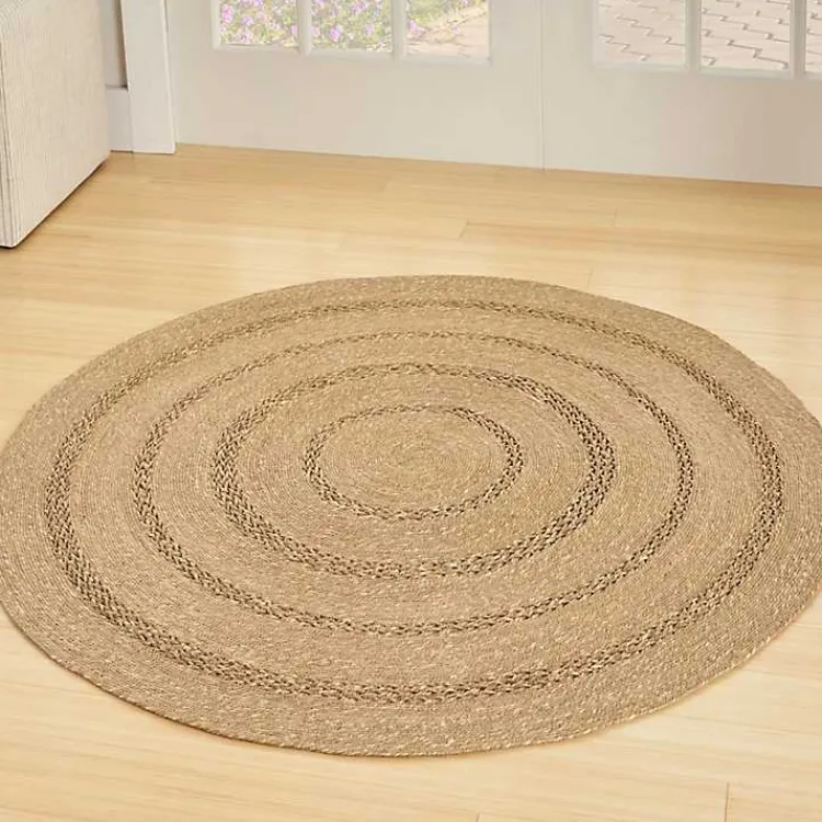 Kirklands Home Area Rugs|Natural Seagrass Indoor/Outdoor Area Rug, 3x3 Tan