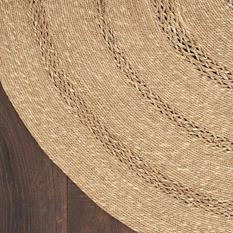 Kirklands Home Area Rugs|Natural Seagrass Indoor/Outdoor Area Rug, 4x4 Tan