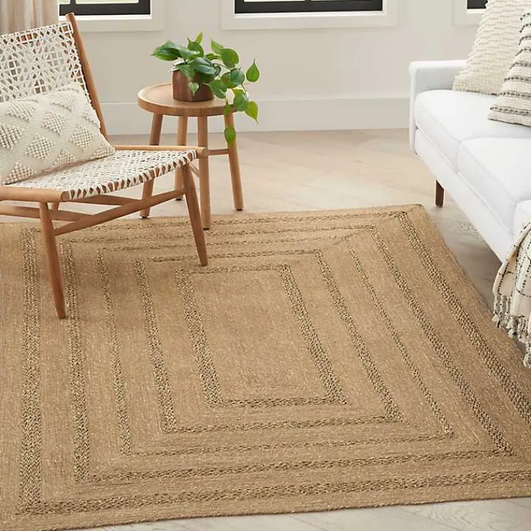 Kirklands Home Area Rugs|Natural Seagrass Indoor/Outdoor Area Rug, 4x6 Tan