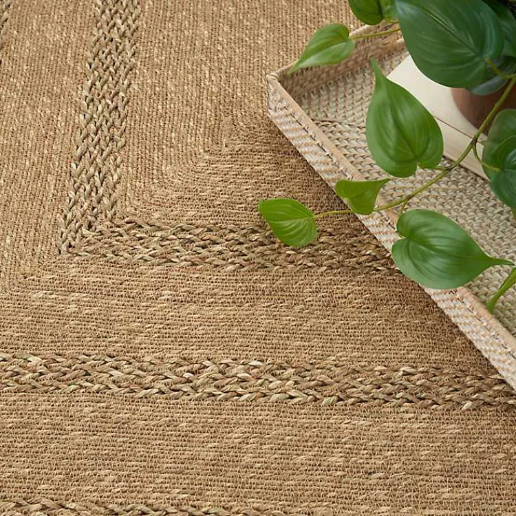 Kirklands Home Area Rugs|Natural Seagrass Indoor/Outdoor Area Rug, 4x6 Tan
