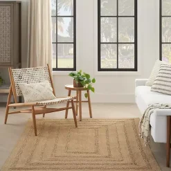 Kirklands Home Area Rugs|Natural Seagrass Indoor/Outdoor Area Rug, 4x6 Tan