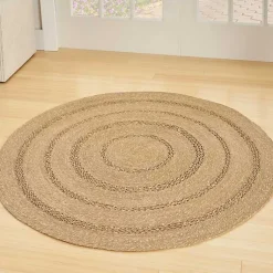 Kirklands Home Area Rugs|Natural Seagrass Indoor/Outdoor Area Rug, 5x5 Tan