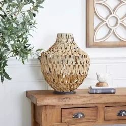 Outlet Natural Seagrass Tapered Neck Coastal Vase Vases