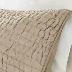 Kirklands Home Bedspreads & Coverlets|Natural Serene Quilted 3-pc. Queen Coverlet Set Tan