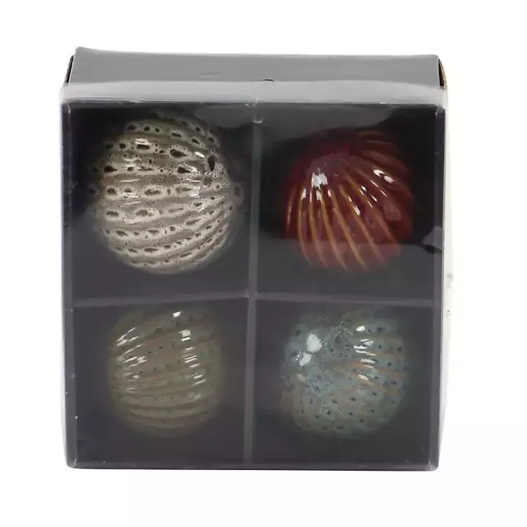 Discount Natural Shades Ceramic 4-pc. Orb Filler Set Bowl Filler