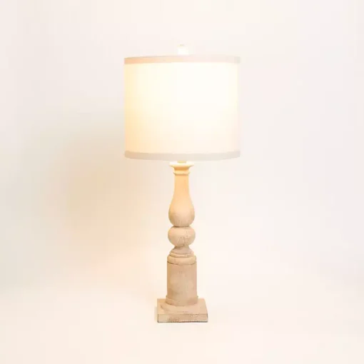 Kirklands Home Table Lamps|Natural Spindle Charlotte Table Lamp Tan