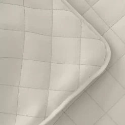 Kirklands Home Quilts|Natural Stitched Diamond 3-pc. Queen Quilt Set Ivory