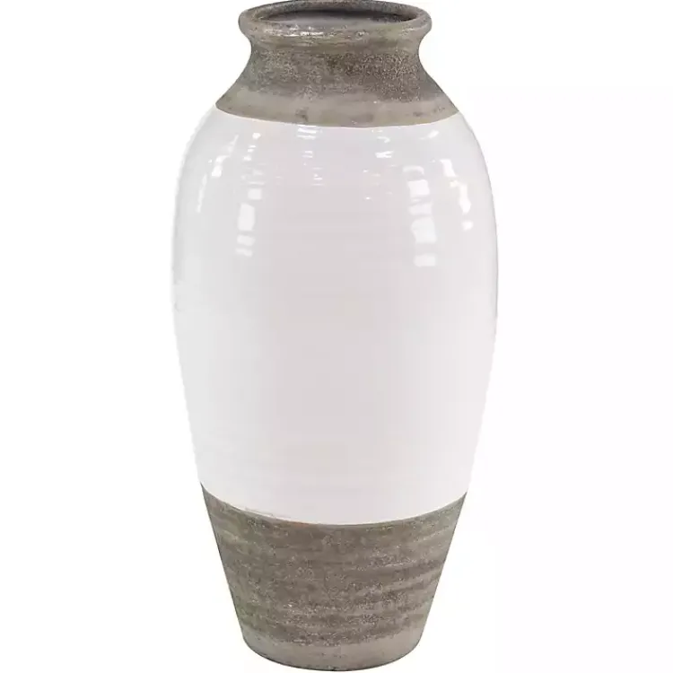Natural Stone Two-Tone Coastal Vase Vases