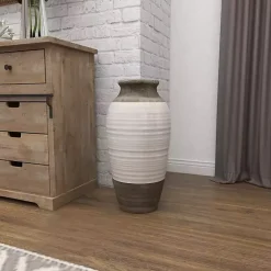 Natural Stone Two-Tone Coastal Vase Vases