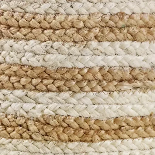 Sale Natural Striped Jute Basket with Handles, 19 in. Baskets & Boxes