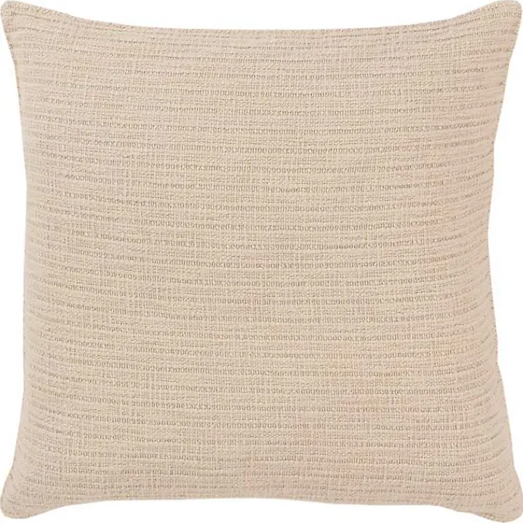Discount Natural Subtle Striped Oversized Pillow Pillows