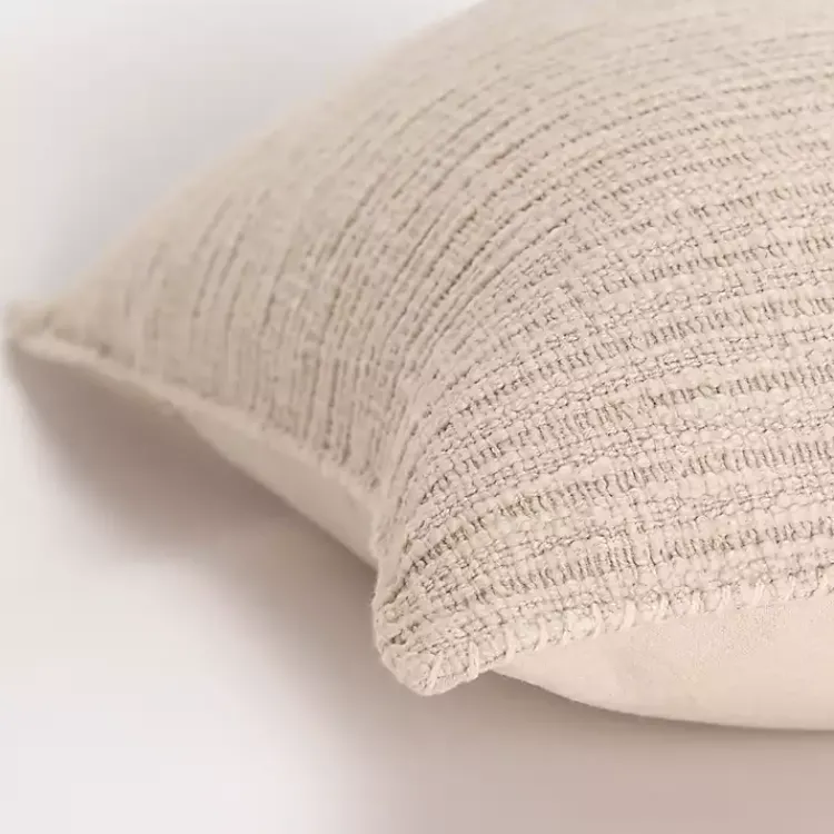 Discount Natural Subtle Striped Oversized Pillow Pillows
