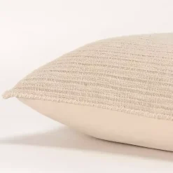 Discount Natural Subtle Striped Oversized Pillow Pillows
