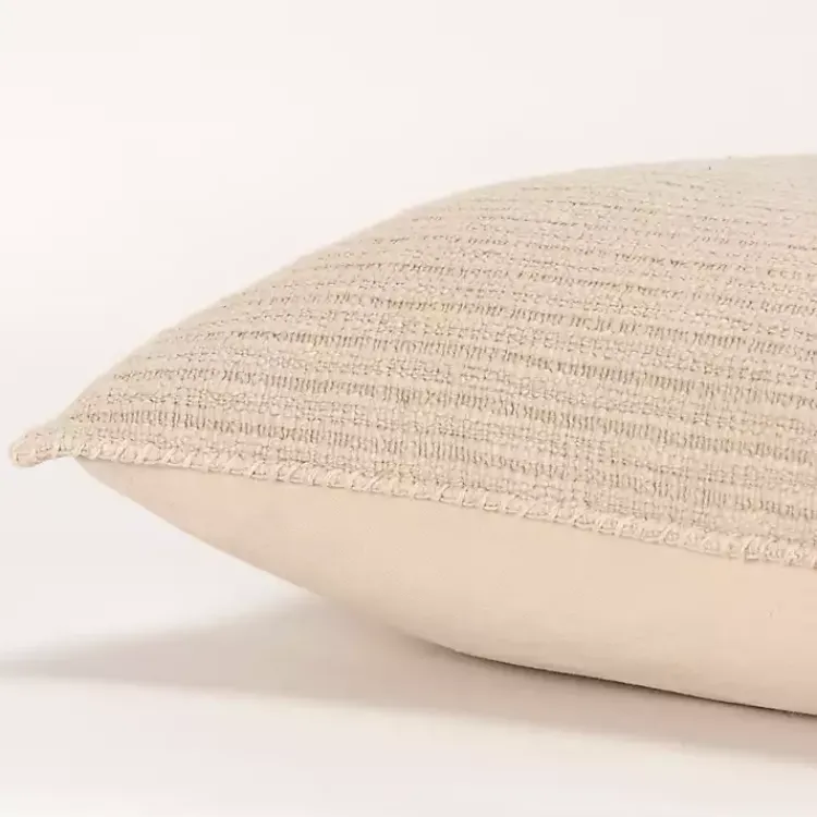 Discount Natural Subtle Striped Oversized Pillow Pillows