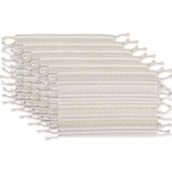 Kirklands Home Table Linens|Natural Tonal Stripe Placemats, Set of 6