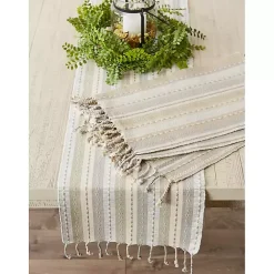 Kirklands Home Table Linens|Natural Tonal Stripe Placemats, Set of 6
