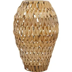 Clearance Natural Tone Faux Seagrass Coastal Vase Vases