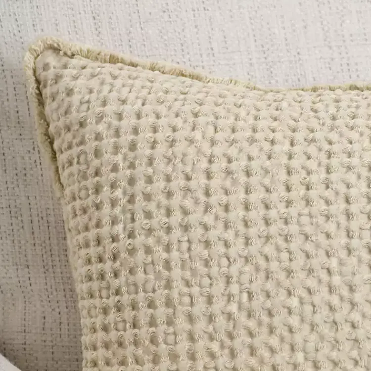 Best Natural Waffle Texture Lumbar Pillow Pillows