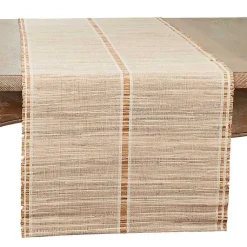 Kirklands Home Table Linens|Natural Water Hyacinth Table Runner Brown